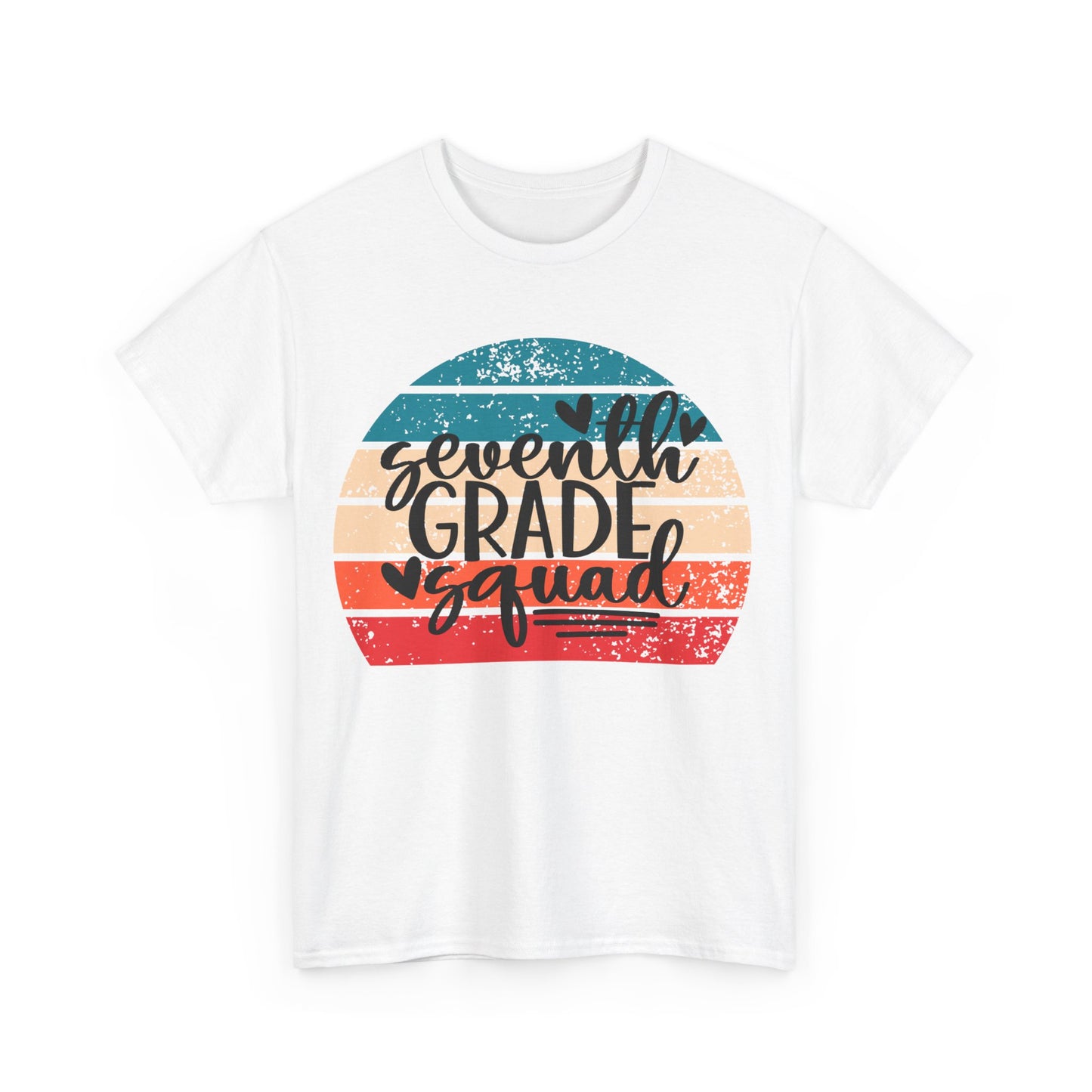 Retro Boho Seventh Grade Squad Classroom Team TShirt