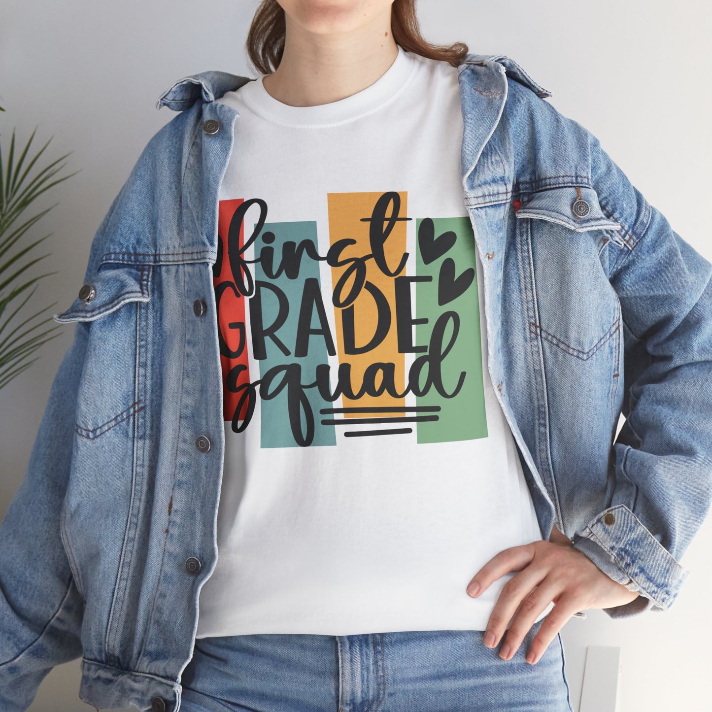 First Grade Classroom Retro Boho Design Squad TShirt