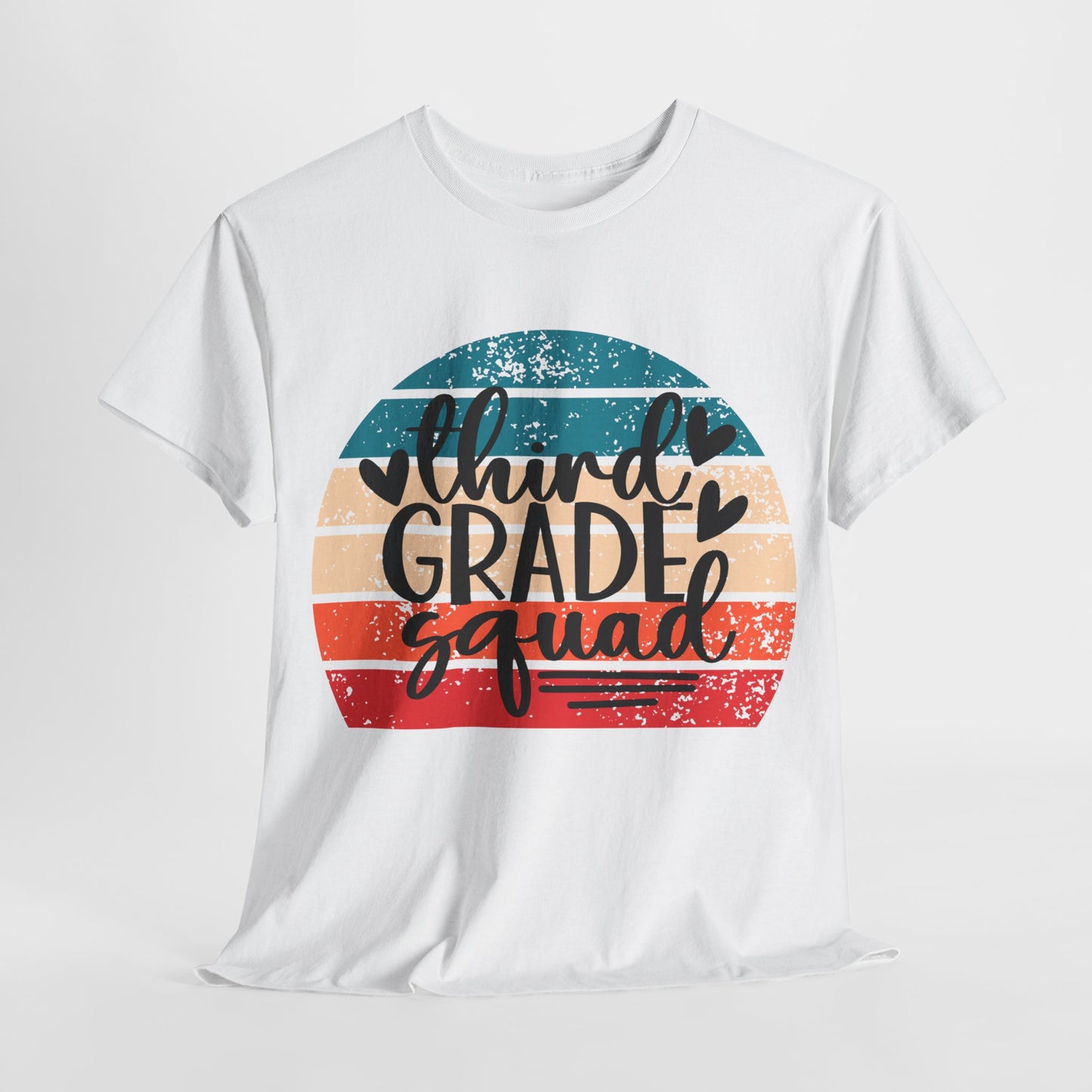 Boho Retro Design Third Grade Squad Tshirt