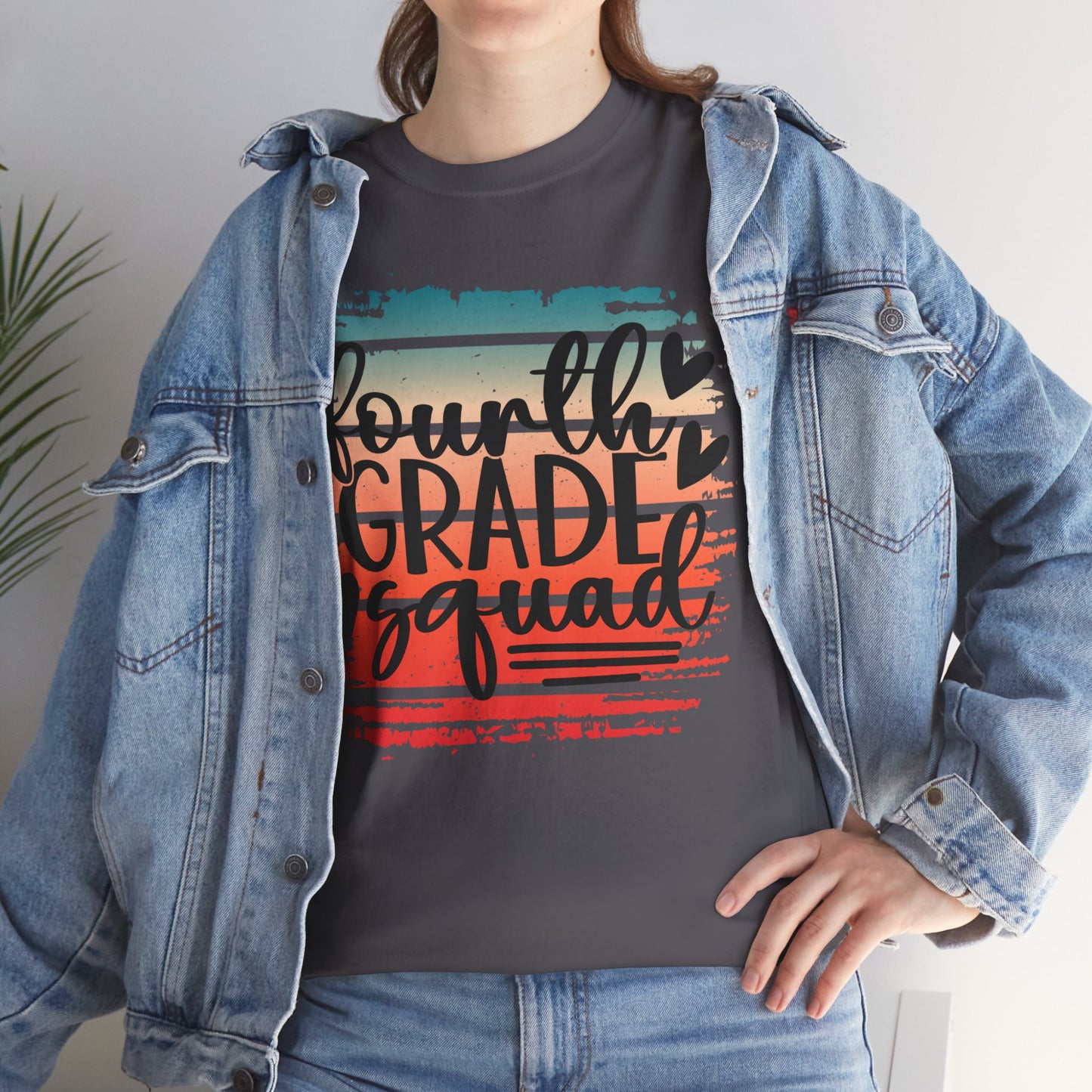 Retro Vintage Styled Fourth Grade Team Shirts