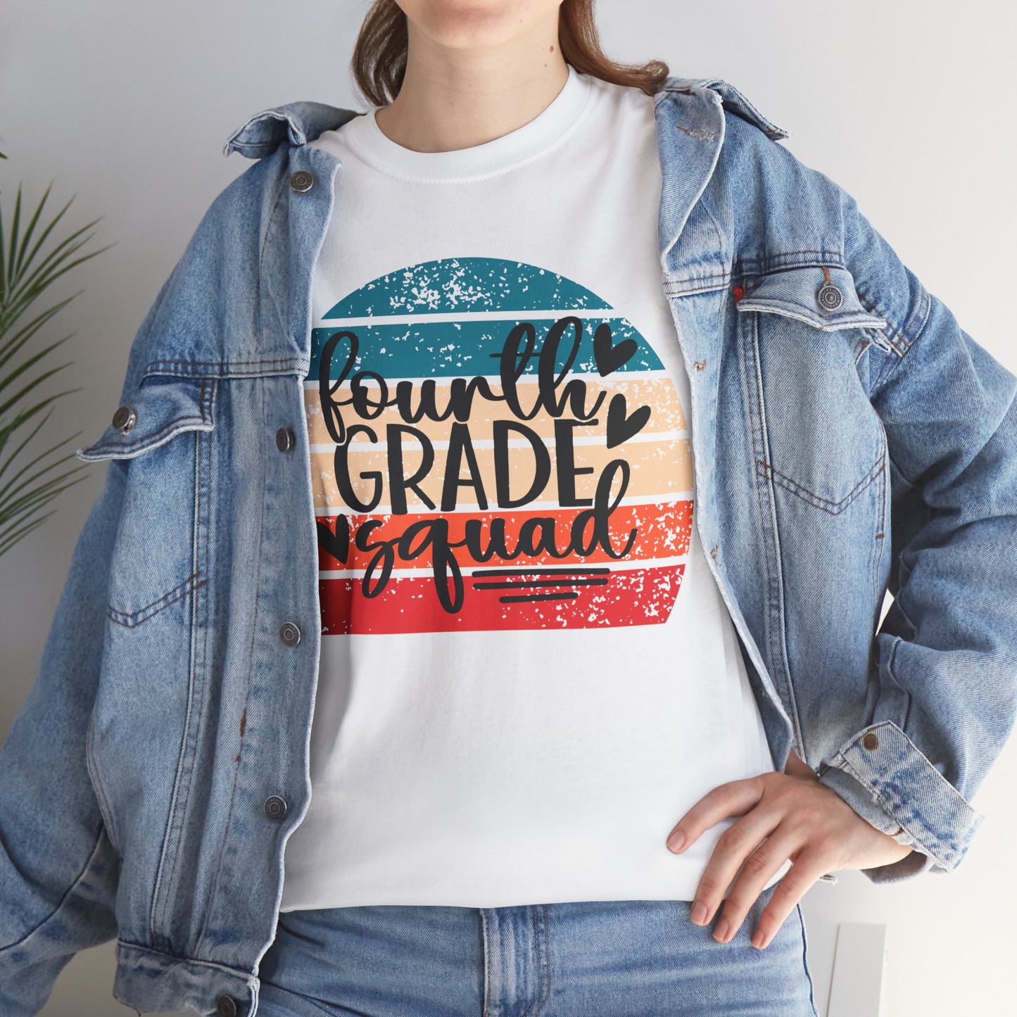 Fourth Grade Squad Retro Vintage School TShirt