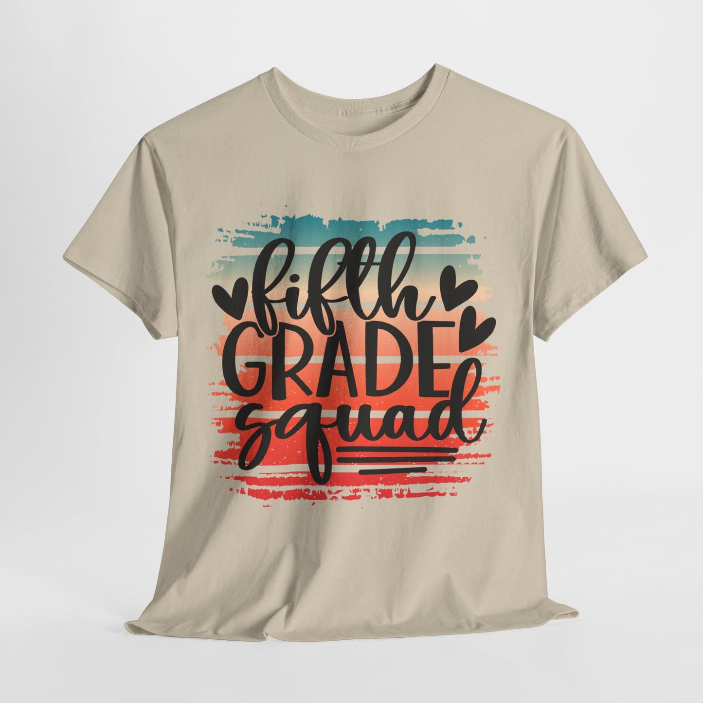 Retro Boho Fifth Grade Squad Class Team TShirt