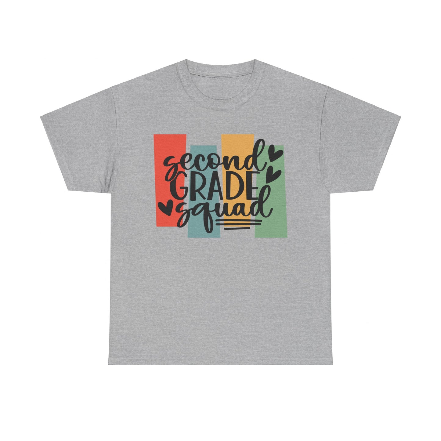 Second Grade Retro Design Team School Shirt