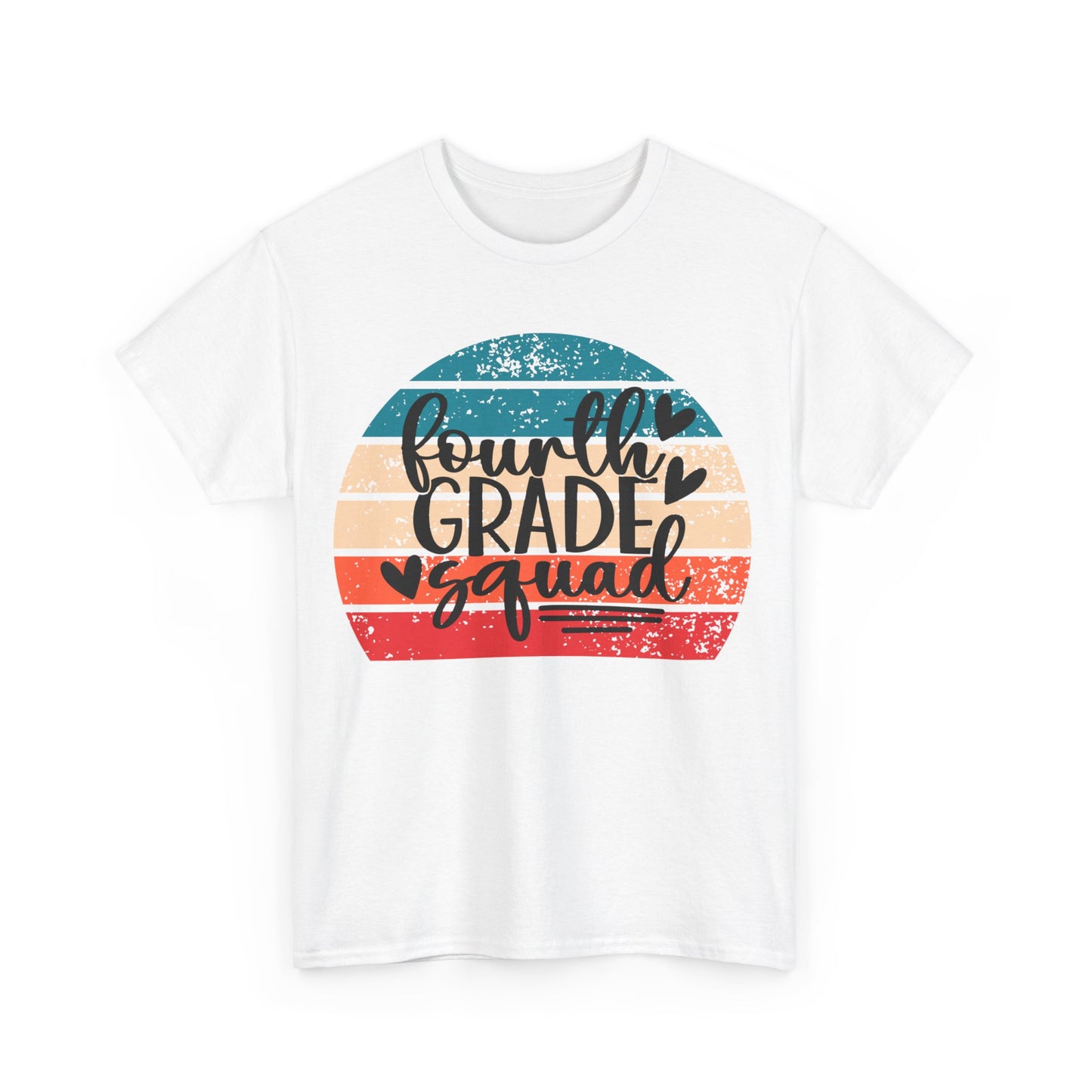 Fourth Grade Squad Retro Vintage School TShirt